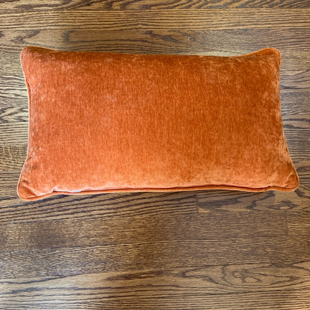 NEW Orange Decorative Accent Pillow - Picture 2 of 2